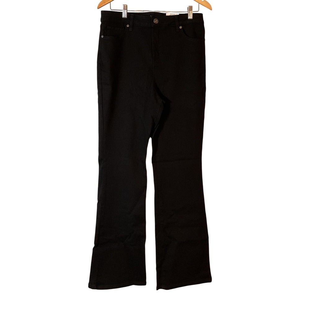 Style & Co Women Black High Rise Bootcut Jeans Slimming Power Mesh Size‎ 12 NEW